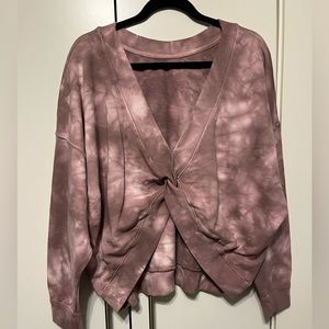 JoyLab Ladies Twist French Terry Sweatshirt Size Large